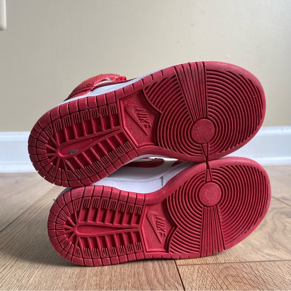 Nike Dunk High PS 'Championship Red' Shoes Toddler Size 8c - Picture 5 of 10